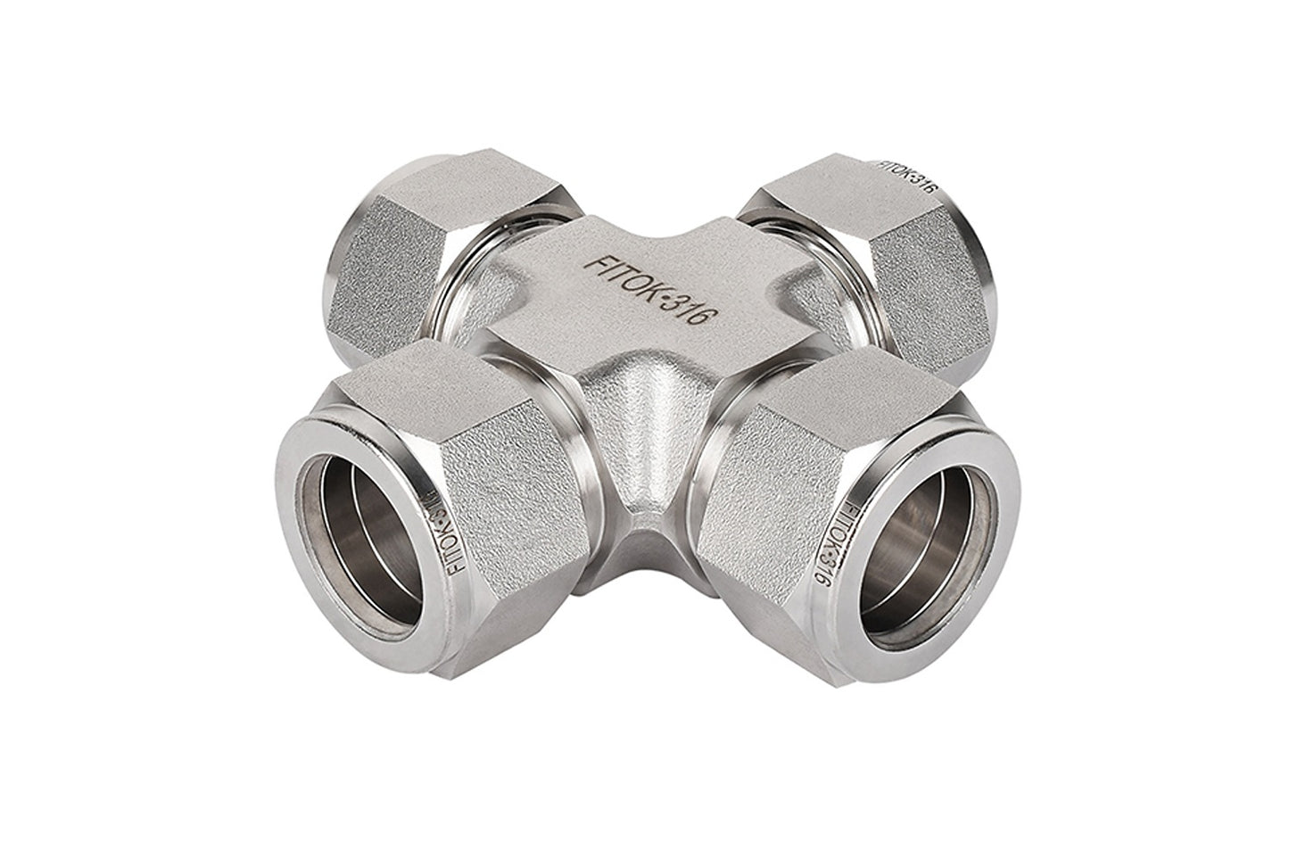 1/4in Tube Fitting Union Cross