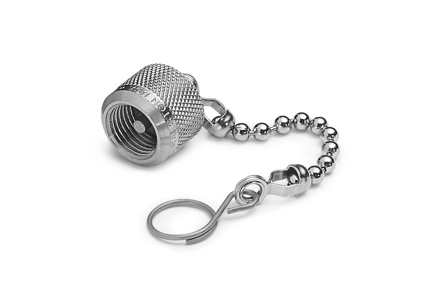 Ralston QTFT-CAPS (Cap and chain, S.S. (for any male Quick-test adapter))