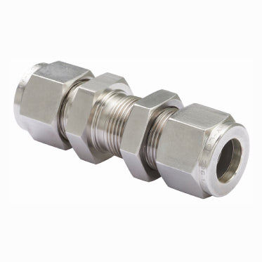 3/8" TUBE BULKHEAD UNION, 316SS