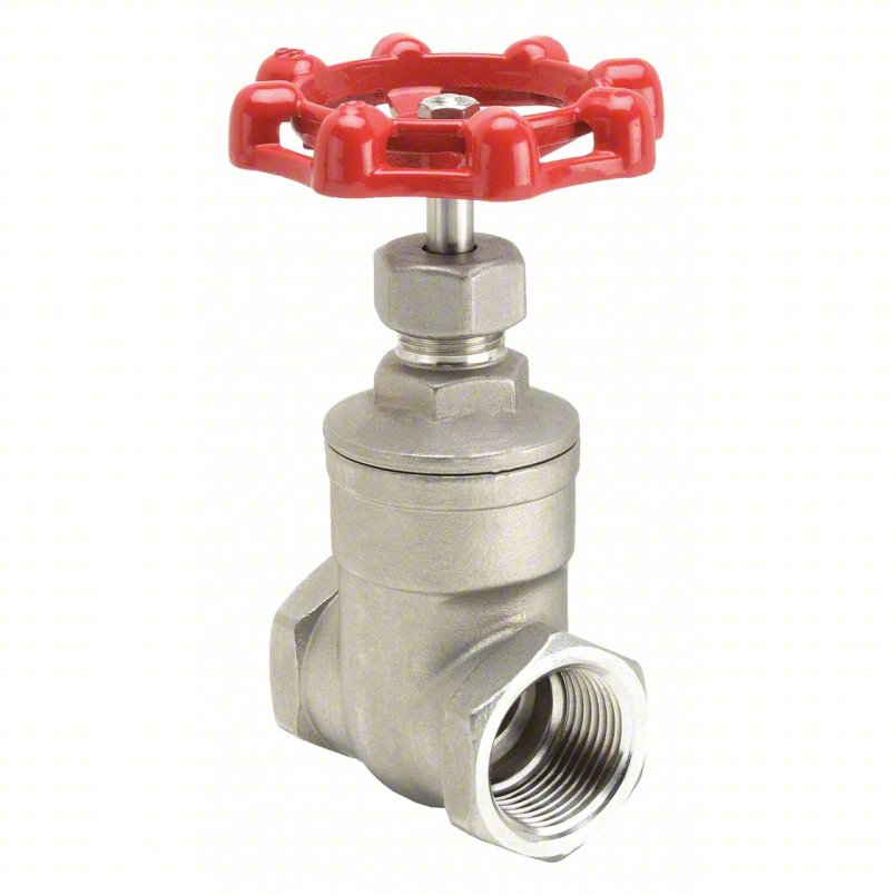 Gate Valve Red Handle Stainless Steel