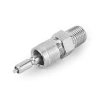 QM Series Miniature Quick-Connect – 1/8" Male NPT Stem (No Valve)