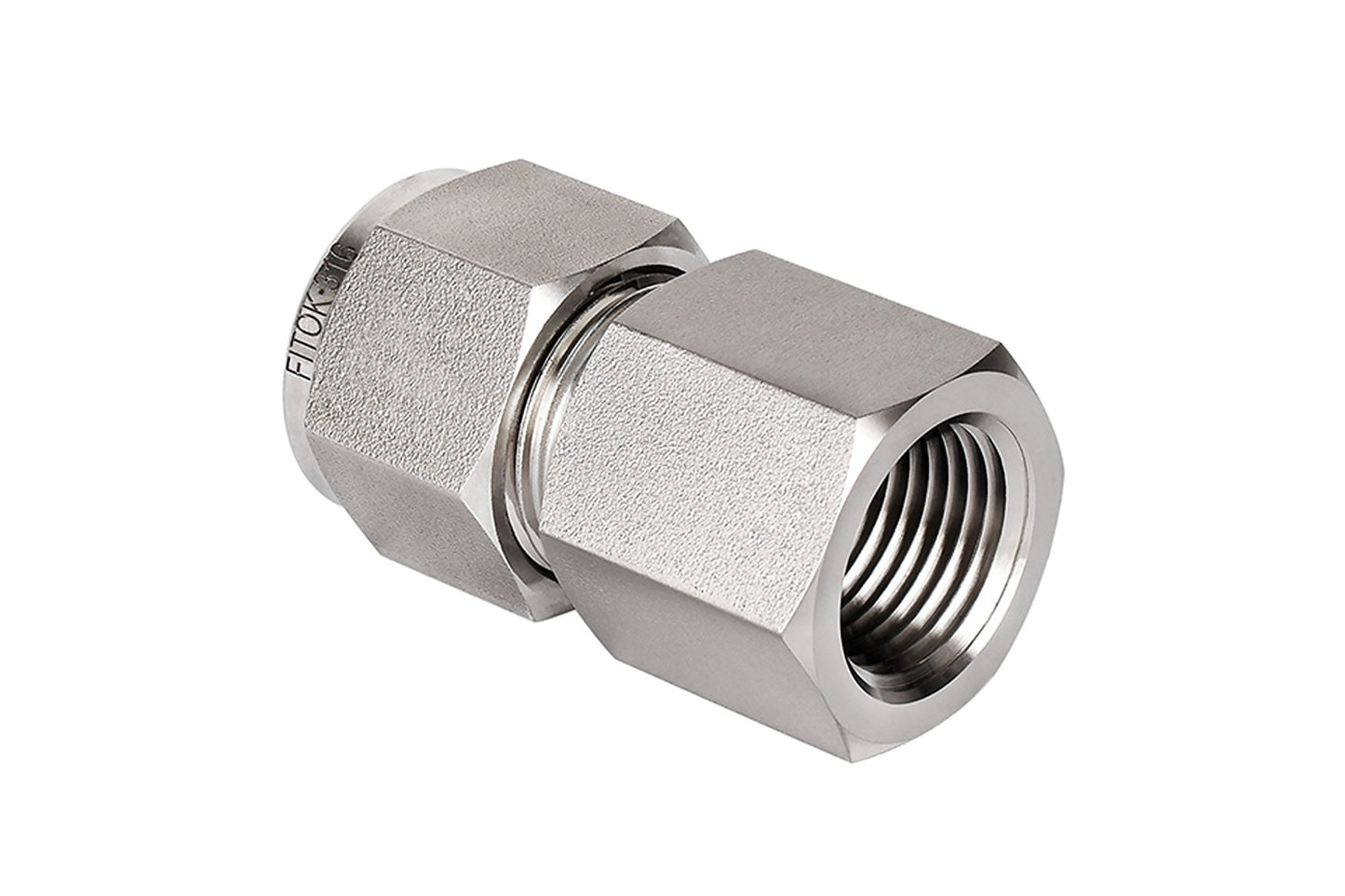 Tube Fitting, Female Connector, 1/2" Tube O.D. × 1/4 Female NPT