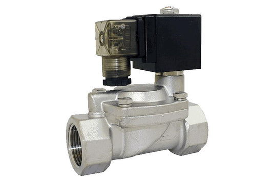 (24V) 1" NPT Solenoid Valve, 316 Stainless Steel, Threaded End